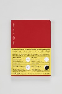 1／2イヤーノート　B6　レッド