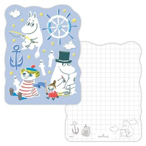 【メモ帳】ムーミン メモ MOADブルー