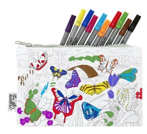 【eatsleepdoodle】butterfly pencil case
