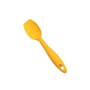 ユーロキッチン eurokitchen 一体型ホールシリコンスクープ(スプーン型スパチュラ) 小 黄(イエロー)