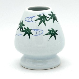 【茶筅直し】京絵付け 「青楓流水」 手描き茶筅くせ直し／茶筅直し 茶筌立て 日本製 抹茶道具