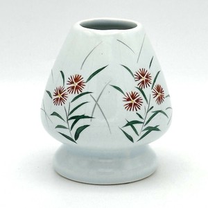 【茶筅直し】京絵付け 「なでしこ」 手描き茶筅くせ直し／茶筅直し 茶筌立て 日本製 抹茶道具 和食器 花