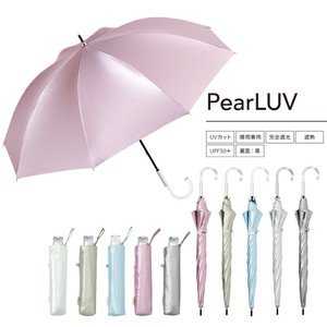 【because ビコーズ】PearLUV パールブ 長傘&折りたたみ傘 晴雨兼用 雨傘 日傘 UVカット100%