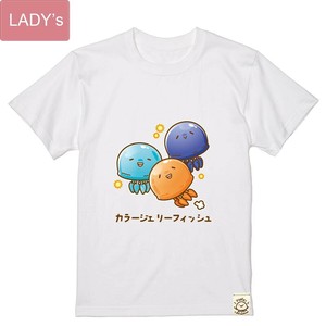 ゆるかわ｢カラージェリーフィッシュ｣Tシャツ 半袖/プリント/日本/JAPAN/インバウンド/アクアリウム