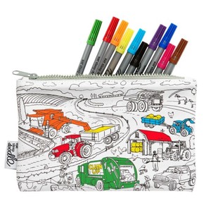 【eatsleepdoodle】working wheels pencil case