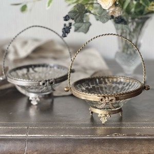 Small Item Organizer Antique-style Basket 2-colors
