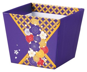 【正月】【フラワーベース】◎デザインBOXポット2．5号　ｼｯﾎﾟｳ ﾑﾗｻｷ