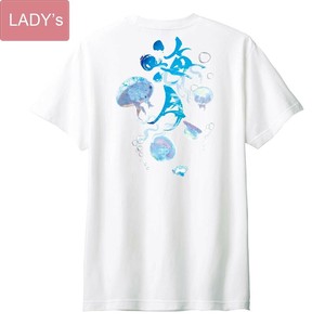 筆アート｢海月｣Tシャツ 半袖/プリント/お土産/日本/JAPAN/インバウンド/水族館/アクアリウム