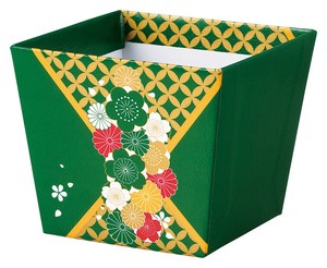 【正月】【フラワーベース】◎デザインBOXポット2．5号　ｼｯﾎﾟｳ ﾏﾂﾊﾞ