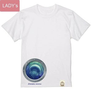 アートTシャツ　カラージェリーフィッシュ 半袖/プリント/日本/JAPAN/インバウンド/アクアリウム