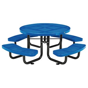 US PICNIC TABLE BLUE ピクニック テーブル ブルー