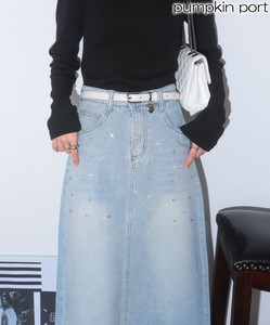 裙子 新商品 2025年 牛仔裙 宝石