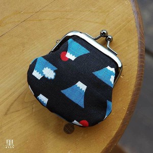 お賽銭用がま口/富士山(黒)