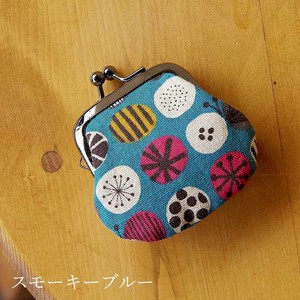 お賽銭用がま口/北欧の蝶(スモーキーブルー)