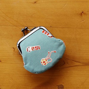 お賽銭用がま口/こけし(くすみブルー)