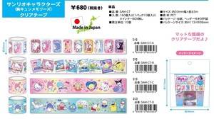 Washi Tape Sanrio Characters Clear [Expected Mid August]