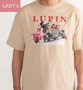 ルパン三世パート5　ルパン一味ビッグシルエットTシャツ サンドベージュ［半袖］［プリント］