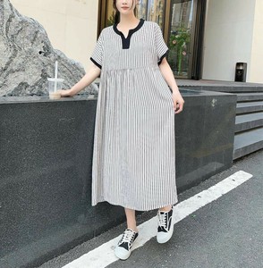 ワンピース 半袖    ゆったり  快適 レディースファッション  LX2582