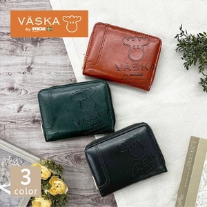 VASKA by moz ベスカバイモズ エンボス 二つ折り財布 札入れ