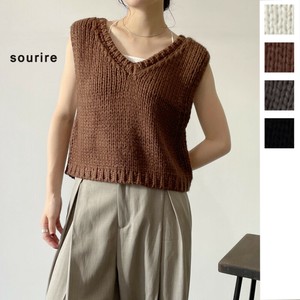 Sweater/Knitwear V-Neck Sleeveless Short Length [2025 NEW]