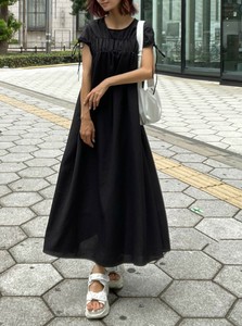 袖リボンギャザーワンピース「2025新作」