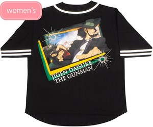 ルパン三世part4 次元大介ベースボールシャツ ブラック［半袖］［プリント］