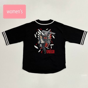 進撃の巨人ファイナルシーズン　エレン＆ミカサ　ビッグシルエットベースボールシャツ［半袖］［プリント］