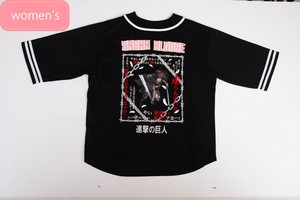 調査兵団サシャVer ビッグシルエットベースボールシャツ［半袖Tシャツ］［プリント］［進撃の巨人］