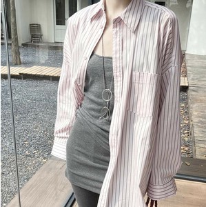 u28741トップス レディース Tシャツ シャツ ボーダー 長袖 通勤 韓国風 2色 2025夏秋新作