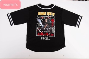 調査兵団エルヴィンVer　ビッグシルエットベースボールシャツ［半袖Tシャツ］［プリント］［進撃の巨人］