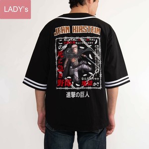 調査兵団ジャン Ver ビッグシルエットベースボールシャツ［半袖Tシャツ］［プリント］［進撃の巨人］