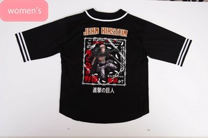 調査兵団ジャン Ver ビッグシルエットベースボールシャツ［半袖Tシャツ］［プリント］［進撃の巨人］