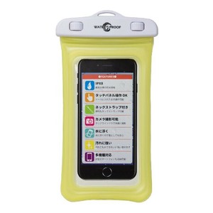 WATER PROOF スマートフォン専用 防水ポーチ WP05 イエロー