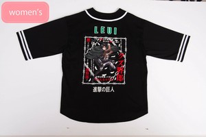調査兵団リヴァイVer　ビッグシルエットベースボールシャツ［半袖Tシャツ］［プリント］［進撃の巨人］