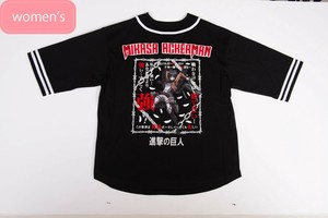 調査兵団ミカサVer　ビッグシルエットベースボールシャツ［半袖Tシャツ］［プリント］［進撃の巨人］