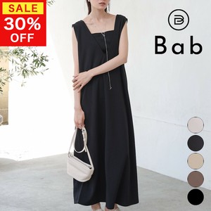 Casual Dress Design Front/Rear 2-way Pinafore Dress