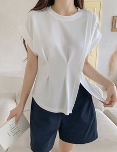 T-shirt Pintucked Design [S/S NEW]