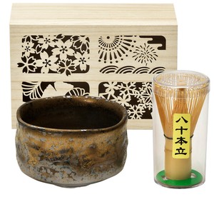美浓烧 饭碗 四季 抹茶刷 日本制造