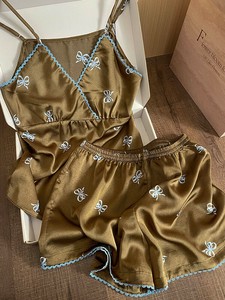 パジャマ  2点セット  キャミソール ショートパンツ 花柄   快適 レディースファッション LX2599
