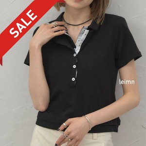 【2025SS新作入荷】WEB限定特別価格　レイヤード風ポロシャツ　SKYpink東京