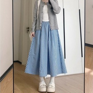 スカート チェック柄    ゆったり  無地  快適 レディース ファッション  MBQ2707