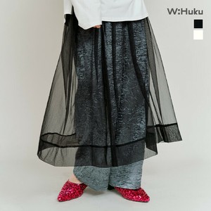 スカート《ブライトシフォンロングスカート 全2色》