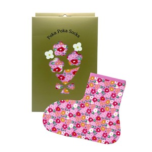 Ankle Socks Pink Retro Flower [Expected Late September]