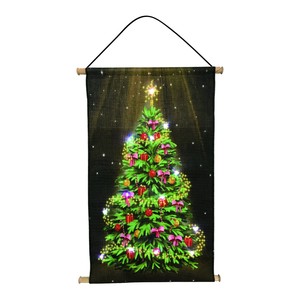 【9月中旬入荷予定】LEDウォールタペストリー　デコレーションツリー