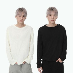 P22714 メンズ Tシャツ 2025年新作 韓国風 無地 カジュアル ゆるい