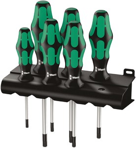 トルクスドライバー 6本組 サイズT10-T40 ラック付