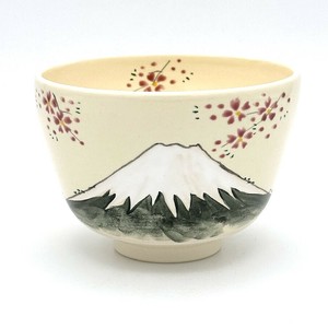 【抹茶碗】京焼抹茶碗 「富士山」／手描き 日本製 抹茶茶碗 和食器 清水焼