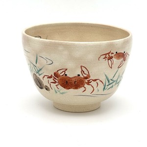 ※予約販売※【抹茶碗】京焼抹茶碗 「カニ」／手描き 日本製 抹茶茶碗 和食器 清水焼