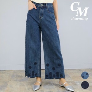 长裤 Design 下摆 刺绣 新商品 2025年 立即发货