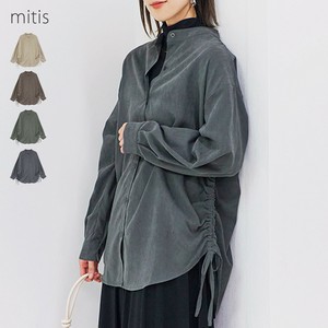 ピーチ起毛　サイドドロストシャツ　AW